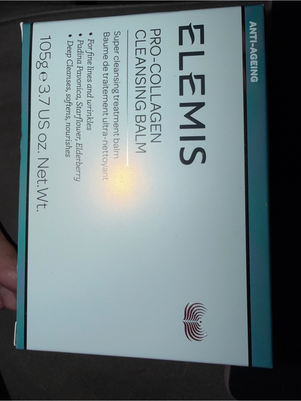 ELEMIS Pro-Collagen Cleansing Balm in teal and white